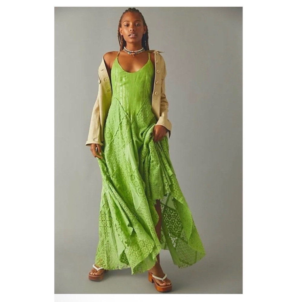 Free People Green Maxi Dress